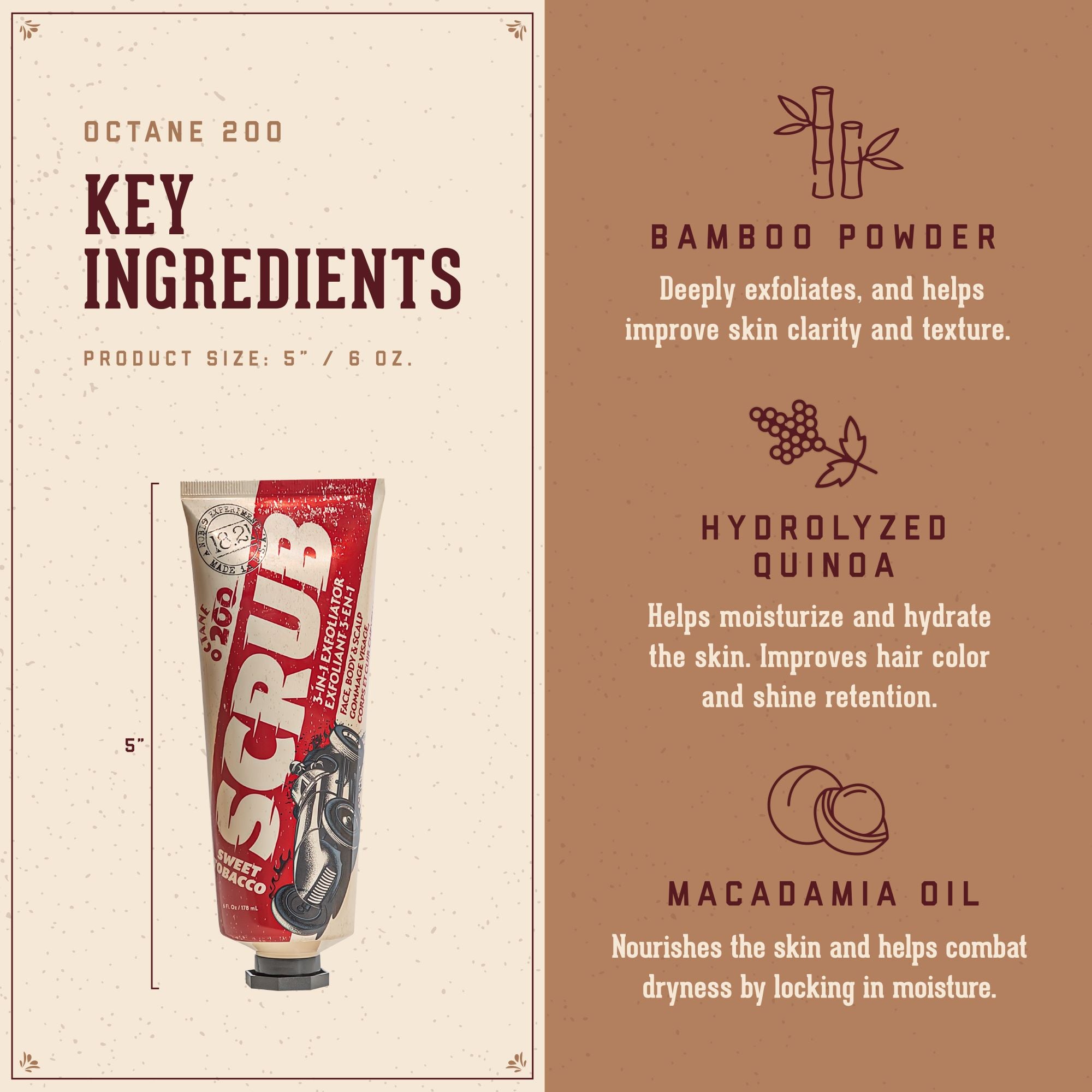 Octane 200 Face, Body & Scalp Scrub