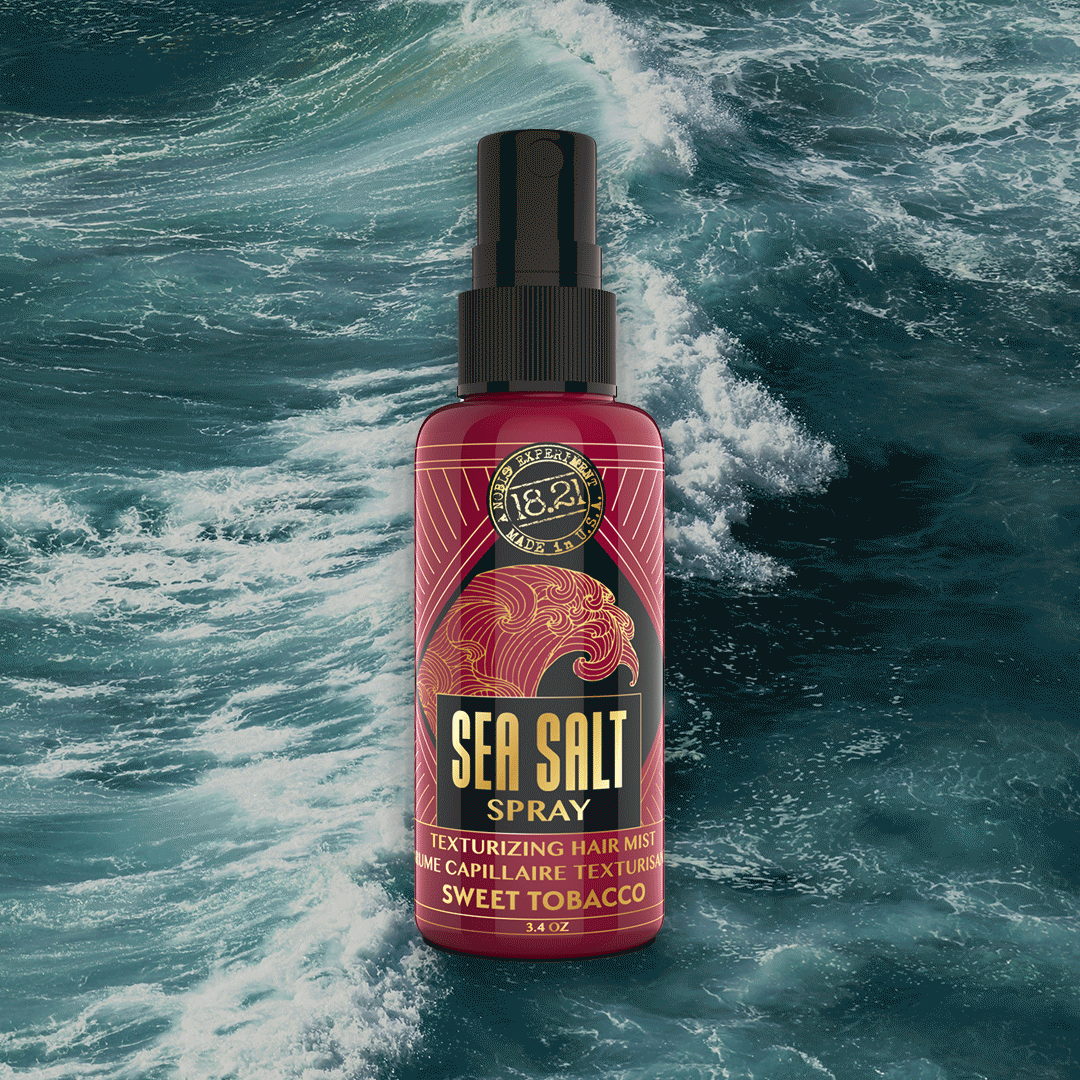 Sea Salt Spray with changing ocean background