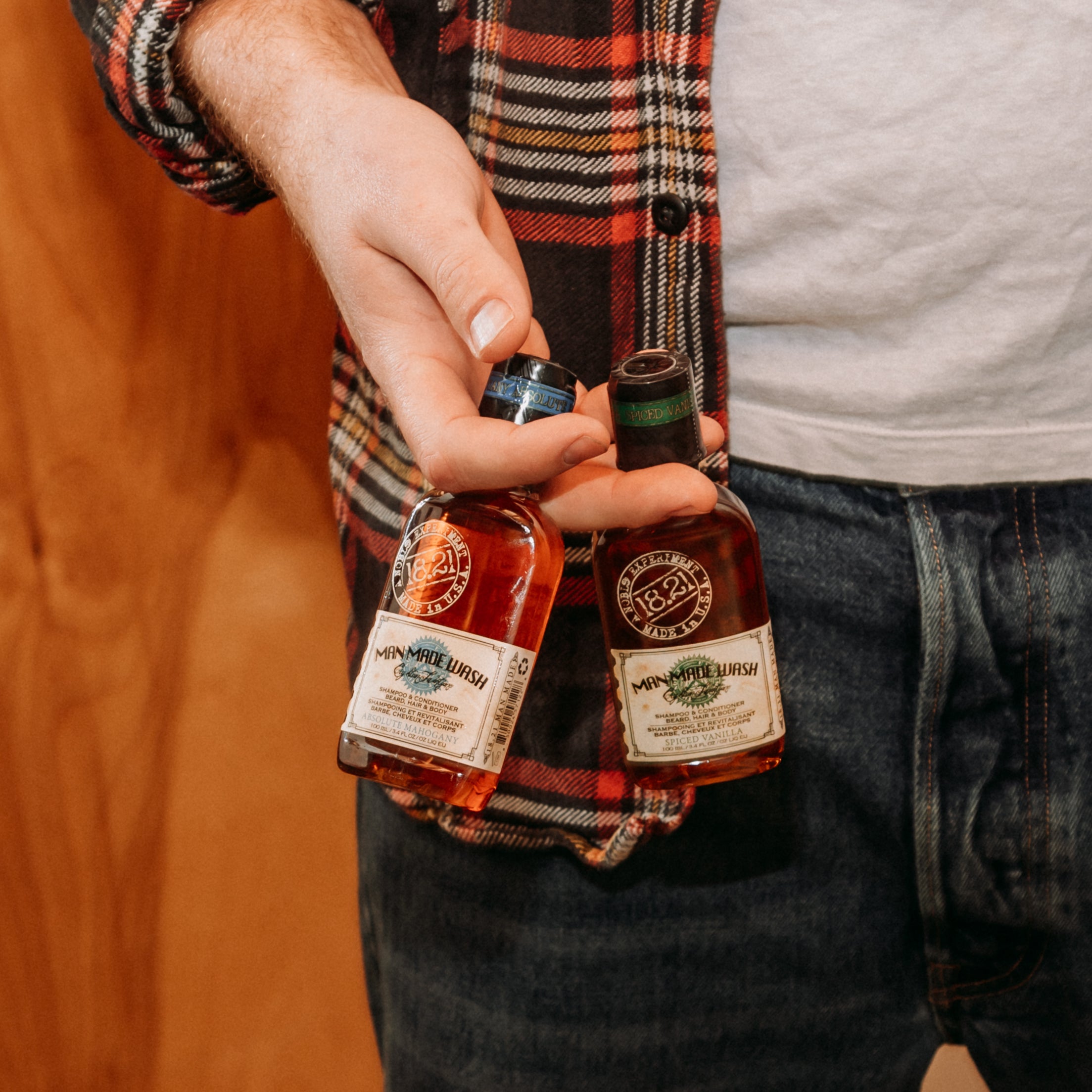 18.21 Man Made Absolute Mahogany Wash in Travel Size