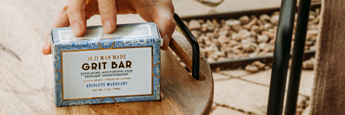 Let your skin breath with our exfoliating and detoxifying bar soaps for men.
