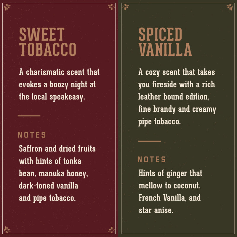 Sweet Tobacco & Spiced Vanilla 3.4oz Man Made Wash  & Spirits Spritzer Grooming Giftset