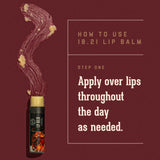 How to Use 1821 Man Made Lip Balm:  apply over lips throughout the day as needed. 