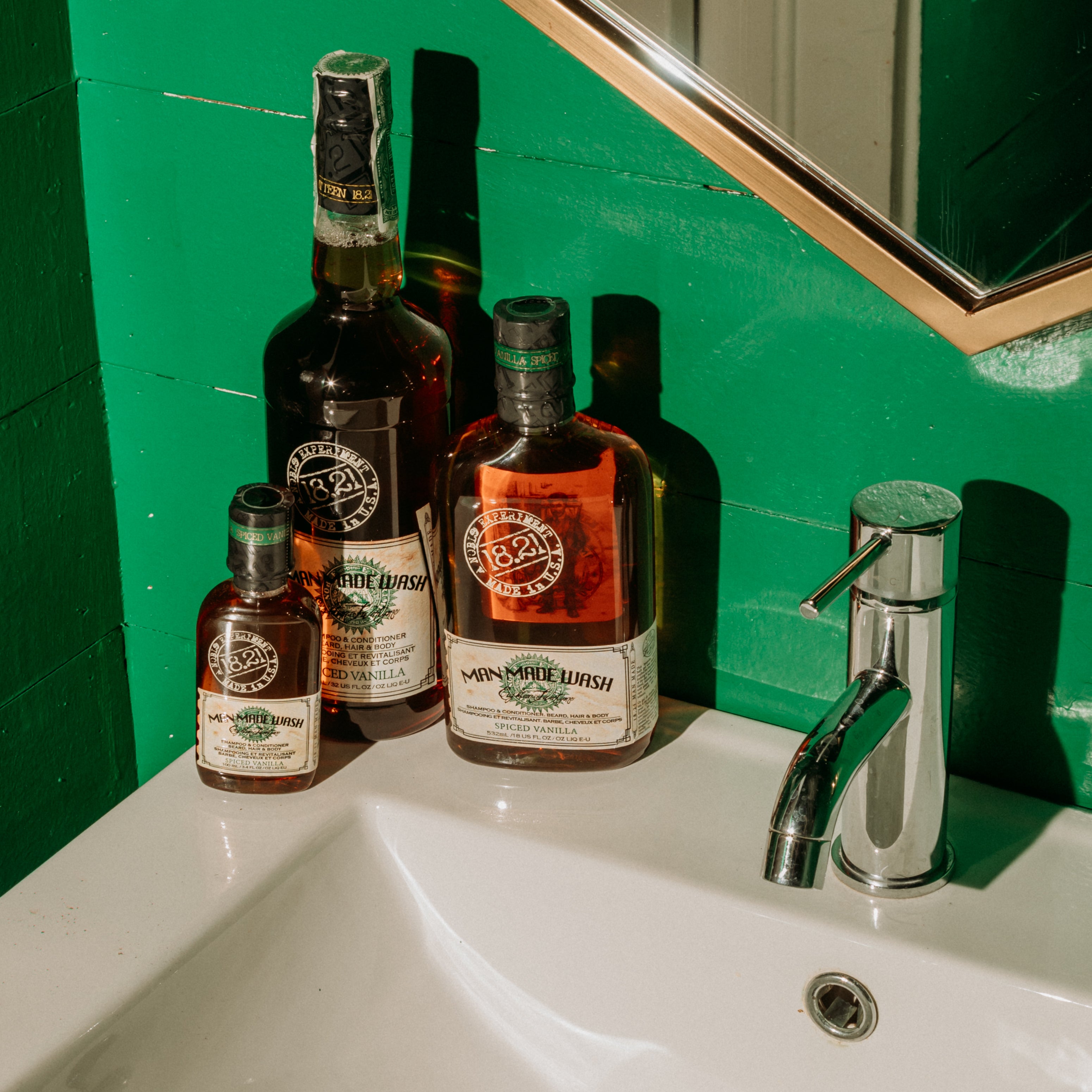 18.21 Man Made Wash Spiced Vanilla collection in all three sizes