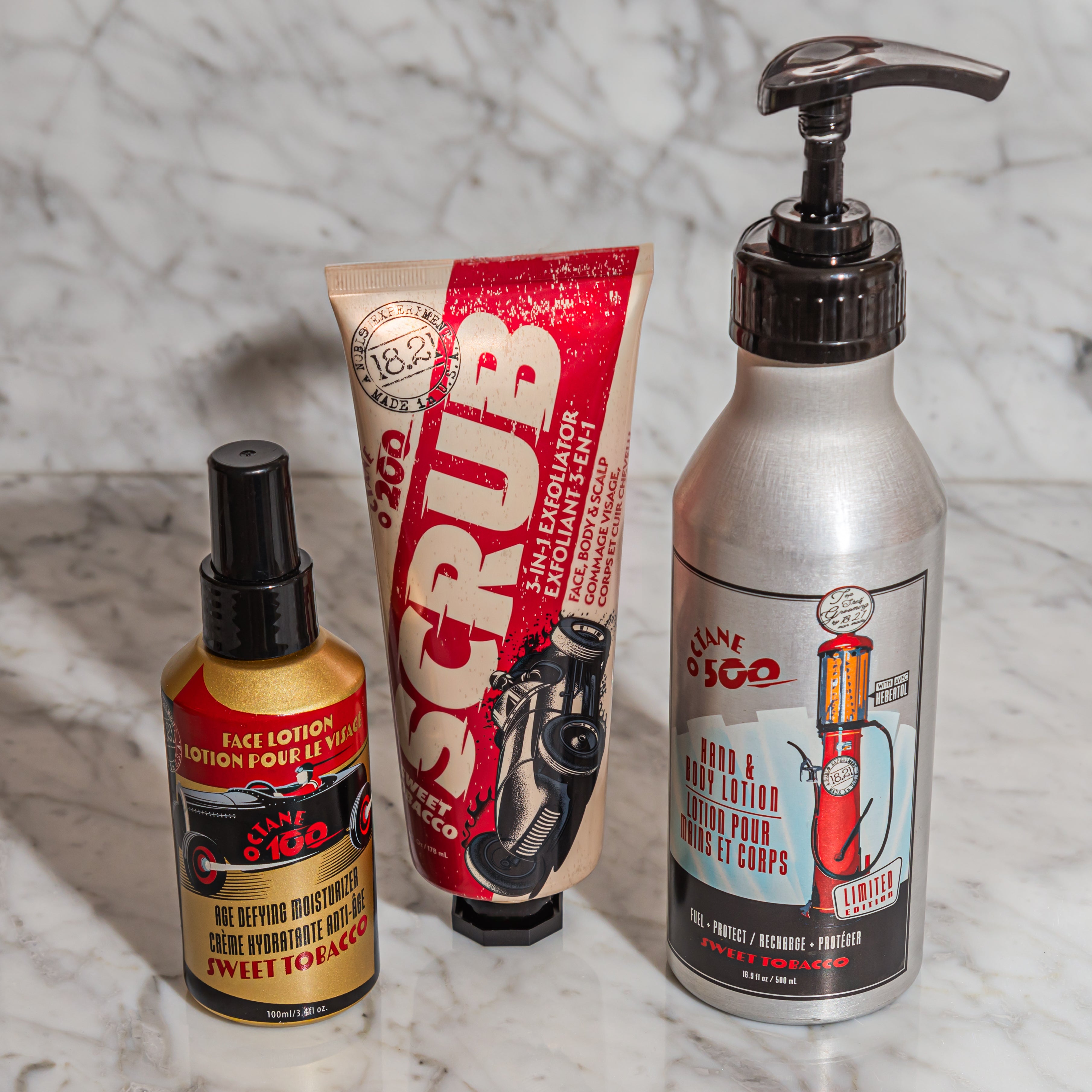 18.21 Man Made Octane collection of Products:  Octane 100, 200 and 500 