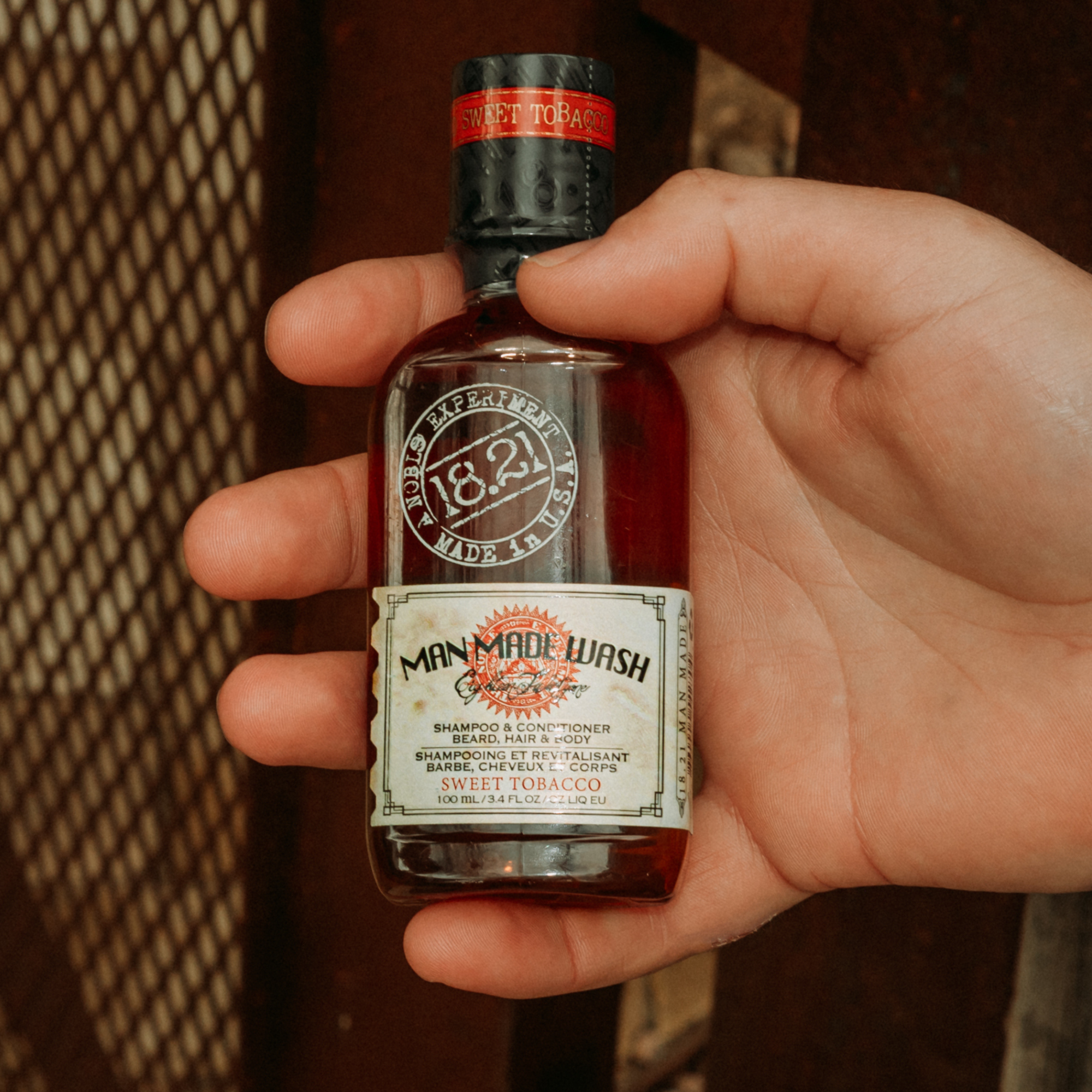 Man Made Wash bottle travel size 3.4oz