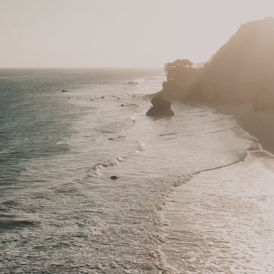 Video of Sea Salt Spray at the beach, ocean and being applied to models hair 