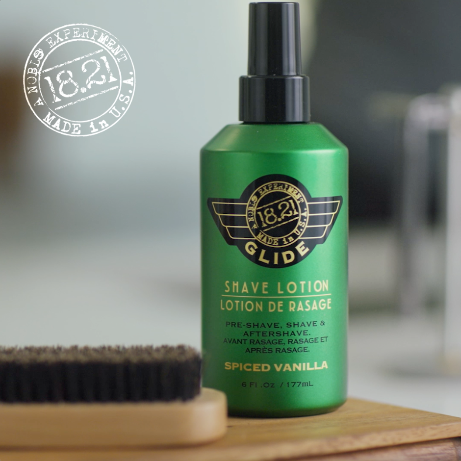 18.21 Man Made Shave Glide Lotion Video